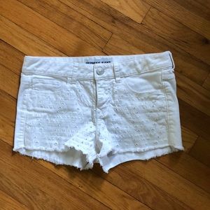 Express white shorts